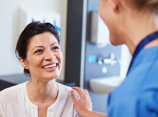 Patient with tech Patient with tech